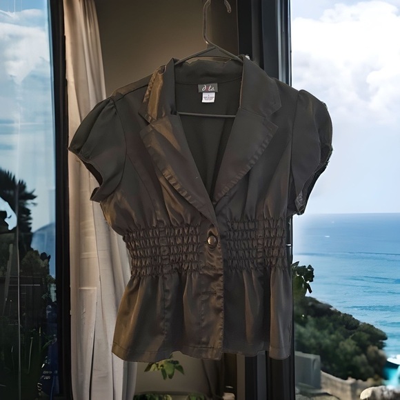 🍄Cute Blouse with wide elastic waist - Picture 2 of 5